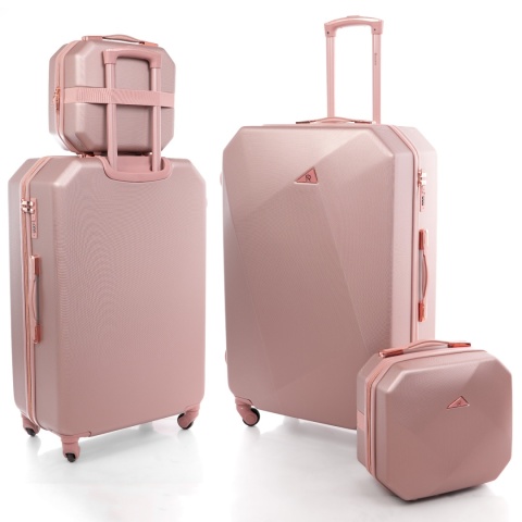 Zestaw duża walizka podróżna 941 XXL + kuferek ROSE RED Zestaw duża walizka podróżna 941 XXL + kuferek ROSE RED