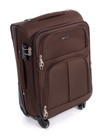 MAŁA WALIZKA PODRÓŻNA 1316 L BRĄZOWY