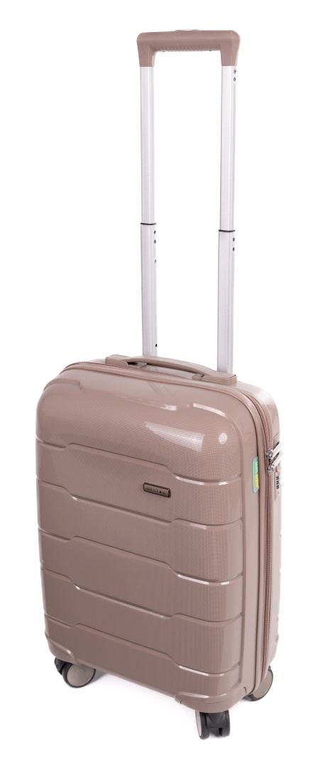 Mała walizka kabinowa L POLIPROPYLEN HU357 BRĄZOWY