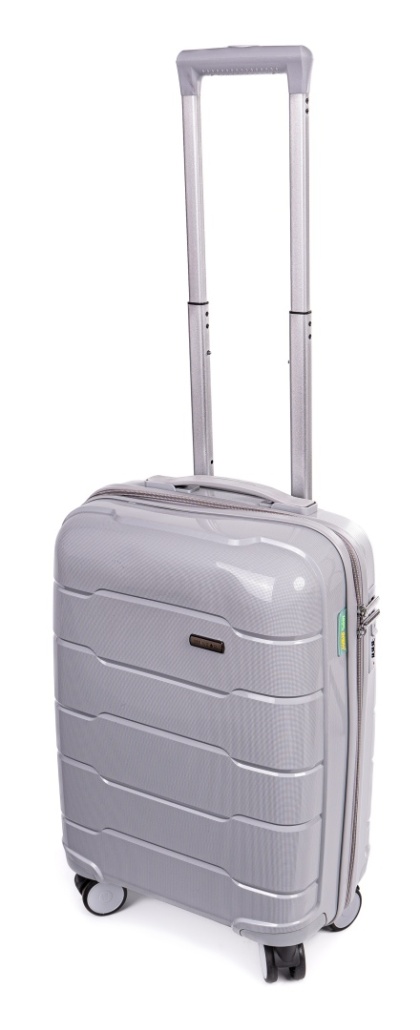 Mała walizka kabinowa L POLIPROPYLEN HU357 SZARY