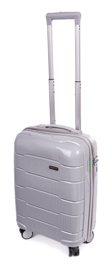 Mała walizka kabinowa L POLIPROPYLEN HU357 SZARY