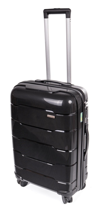 Średnia walizka XL POLIPROPYLEN HU357 CZARNY