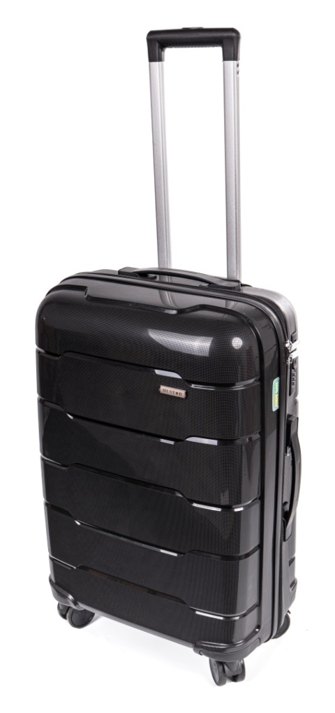 Średnia walizka XL POLIPROPYLEN HU357 CZARNY