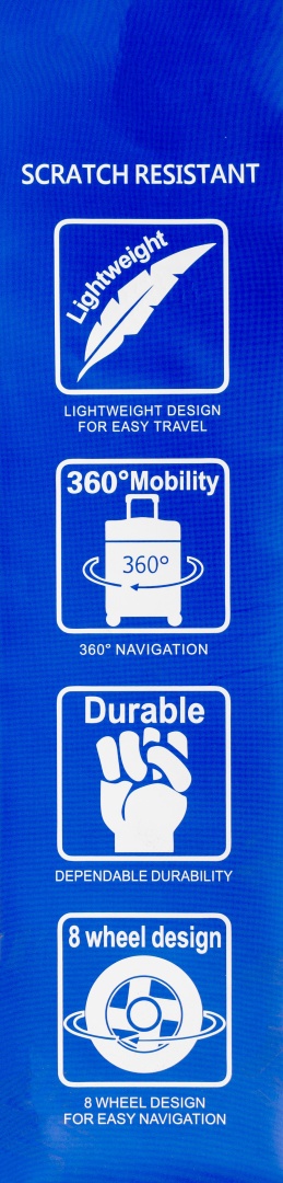 Średnia walizka XL POLIPROPYLEN HU357 CZARNY