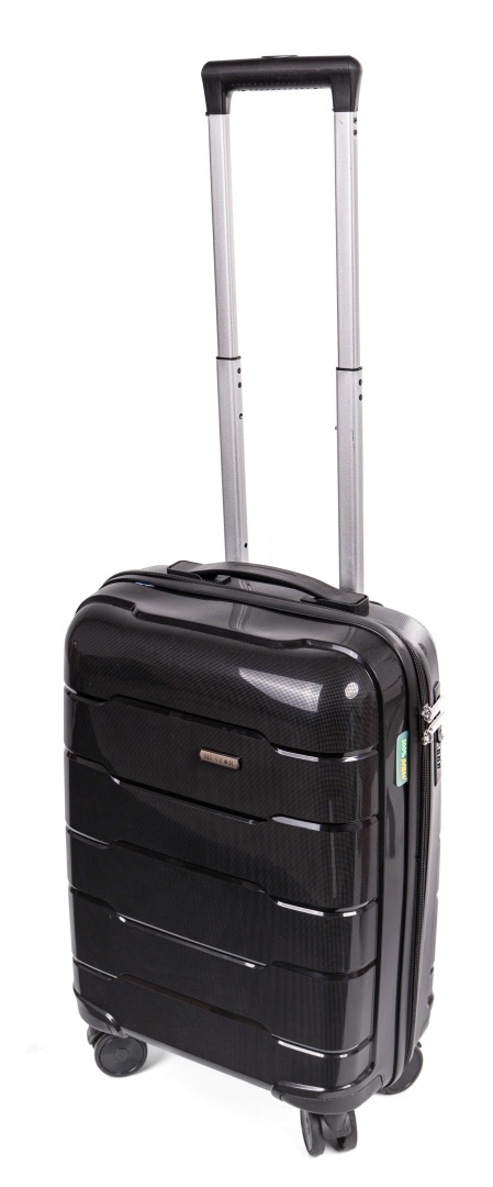 Mała walizka kabinowa L POLIPROPYLEN HU357 CZARNY