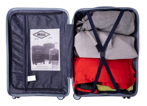 Średnia walizka XL POLIPROPYLEN HU357 ROSE RED