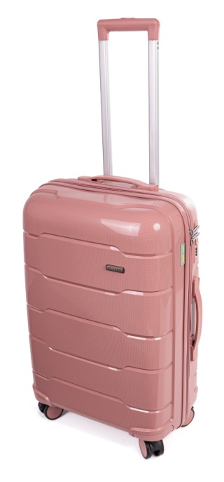 Średnia walizka XL POLIPROPYLEN HU357 ROSE RED