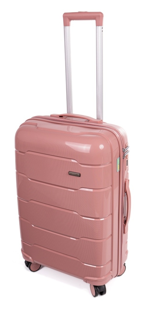 Średnia walizka XL POLIPROPYLEN HU357 ROSE RED